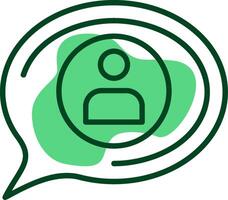 Tag Outline Style Icon vector