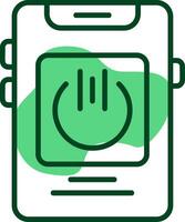 Running apps Outline Style Icon vector