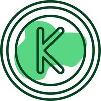 Myanmar Kyat Sign Outline Style Icon vector