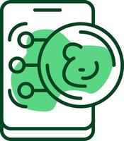 Omani Rial Outline Style Icon vector