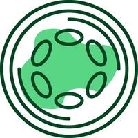 Polkadot Outline Style Icon vector