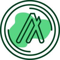 Algorand Outline Style Icon vector