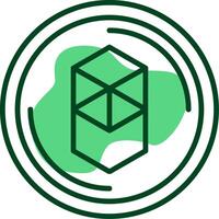 Fantom Outline Style Icon vector
