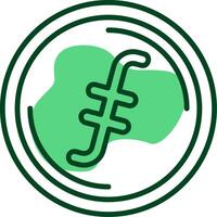 Filecoin Outline Style Icon vector