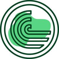BitTorrent Outline Style Icon vector