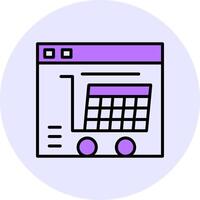 E-commerce Filled Circle Fill Style Icon vector