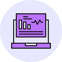 Dashboard Filled Circle Fill Style Icon vector