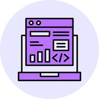 Code Deployment Filled Circle Fill Style Icon vector