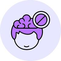 Ban Filled Circle Fill Style Icon vector