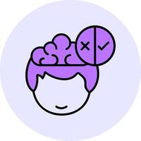 Decision Filled Circle Fill Style Icon vector