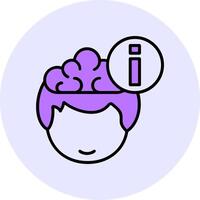 Information Filled Circle Fill Style Icon vector
