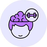 Exercise Filled Circle Fill Style Icon vector