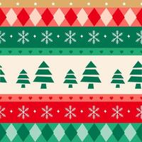 Christmas Background. Seamless pattern. Textiles and fabric. Merry christmas card with Christmas tree and snowflake. Happy New Year vector