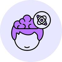 Atomic Filled Circle Fill Style Icon vector