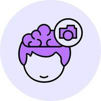 Camera Filled Circle Fill Style Icon vector