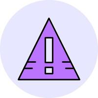 Exclamation mark Filled Circle Fill Style Icon Style Icon vector