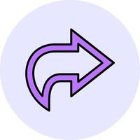 Redo Filled Circle Fill Style Icon Style Icon vector