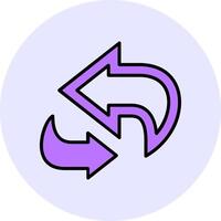 Refresh Filled Circle Fill Style Icon Style Icon vector