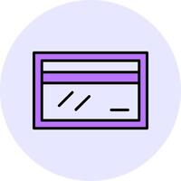 Credit Card Filled Circle Fill Style Icon Style Icon vector