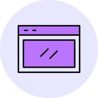 Website Filled Circle Fill Style Icon Style Icon vector