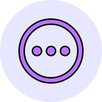 More Filled Circle Fill Style Icon Style Icon vector