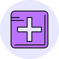 Add Filled Circle Fill Style Icon vector