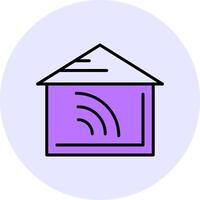 Home automation Filled Circle Fill Style Icon vector