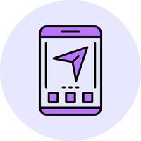 Share Filled Circle Fill Style Icon vector