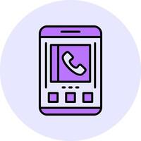 Contacts Filled Circle Fill Style Icon vector