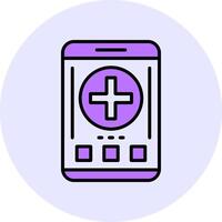 Add Filled Circle Fill Style Icon vector