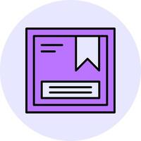Package Filled Circle Fill Style Icon vector