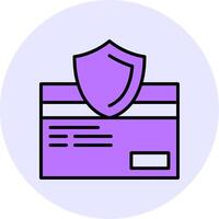 Secure Checkout Filled Circle Fill Style Icon vector