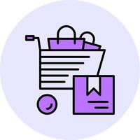 Bulk Purchase Filled Circle Fill Style Icon vector