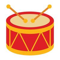 Red Drum with Golden Rims vector