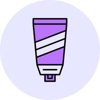 Sunscreen Filled Circle Fill Style Icon vector