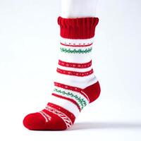 Christmas Sock isolated on White Background photo