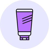 Sunscreen lotion Filled Circle Fill Style Icon vector