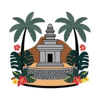 The emblem of bali, a small island in the south pacific vector