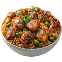 chicken rice Transparent Background. png
