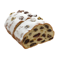 a loaf of bread with nuts and fruit on it Transparent Background. png