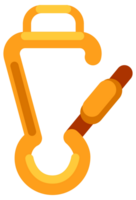 Set of nine colorful climbing carabiners is shown, each with a different locking mechanism png