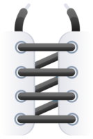 Lacing sneakers and shoes with colorful shoelaces using different tying methods png