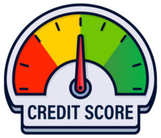 Collection of Credit Score Gauges Illustration with Colorful Financial Rating Indicators png