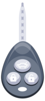 Car key fobs showing lock and unlock buttons for automobile security png