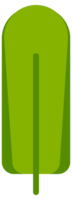 Collection of simple stylized green trees and bushes, perfect for representing nature in a simplified way png