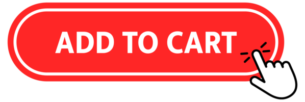 Add to cart Button with pointer clicking. Web button. Finger Pressing. Click to Add to cart Concept. illustration png