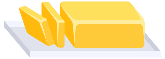 Butter being spread on toast with a butter knife and a butter curl, depicting a breakfast scene png