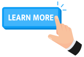Learn more button with hand clicking. Web button. Finger Pressing. illustration png
