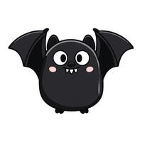 A cartoon bat with big eyes and a big nose vector