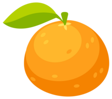 Mandarin, clementine. Fresh mandarin in slices and cut in half. png